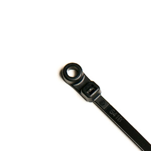 7" Mounted Head Cable Ties (50 lb.) (Black) CP-7-50MH-B