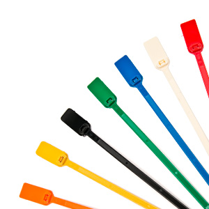6" Blank Flag Cable Tie Markers CP-6C