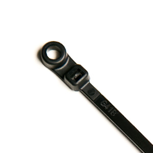 14" Mounted Head Cable Ties (120 lb.) (Black) CP-14-120MH-B